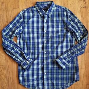 Banana Republic Tailored Checkered Button Down
